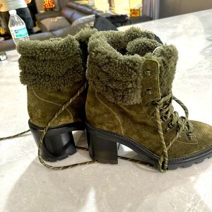 Jimmy Choo Olive Lace Up Boots